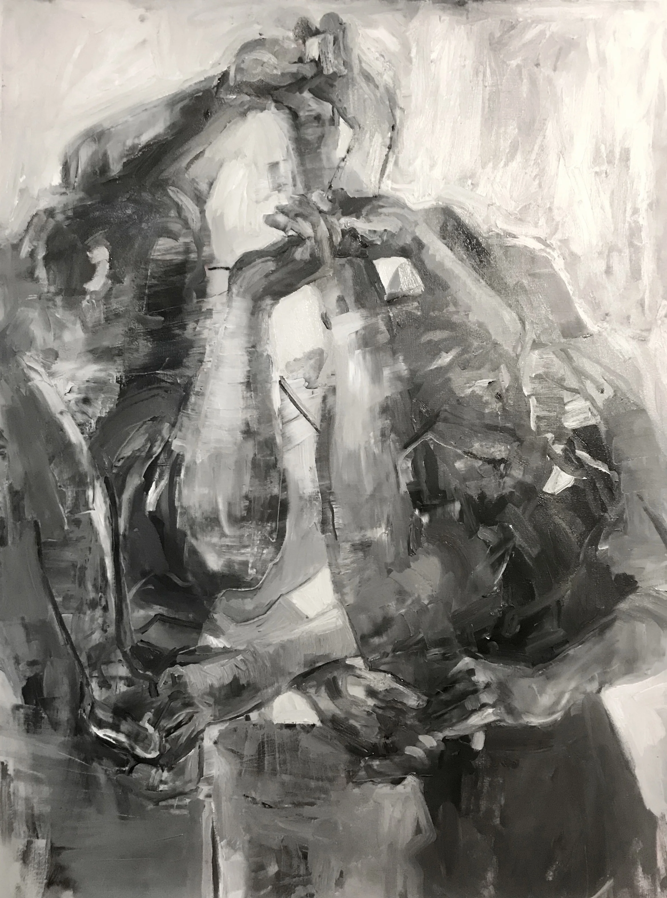 I'll Go With You, oil on canvas, 48x36in, 2018, available @ Artspace 8