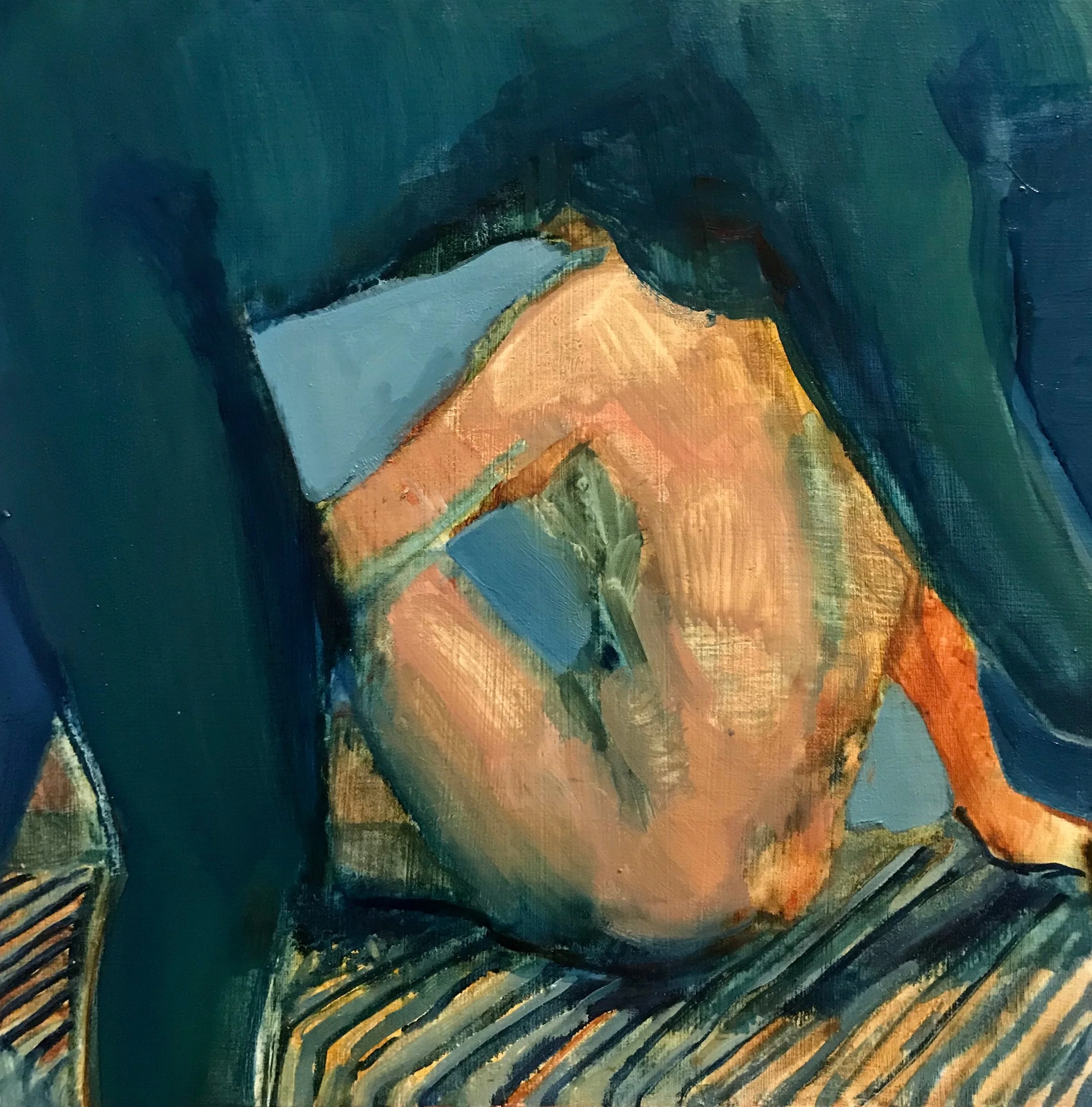Untitled, oil on panel, 7.5x7.5in, 2018, sold