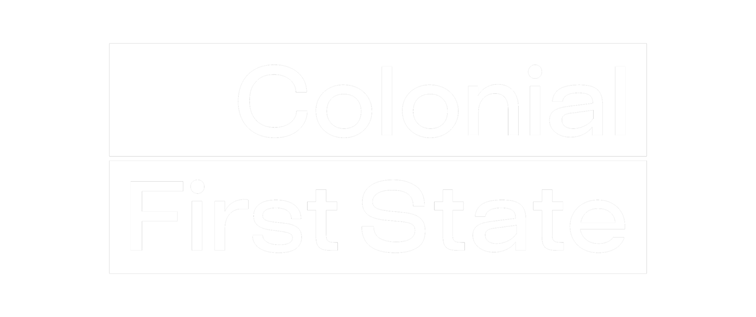 Logo with the text 'Colonial First State' divided by a horizontal line.