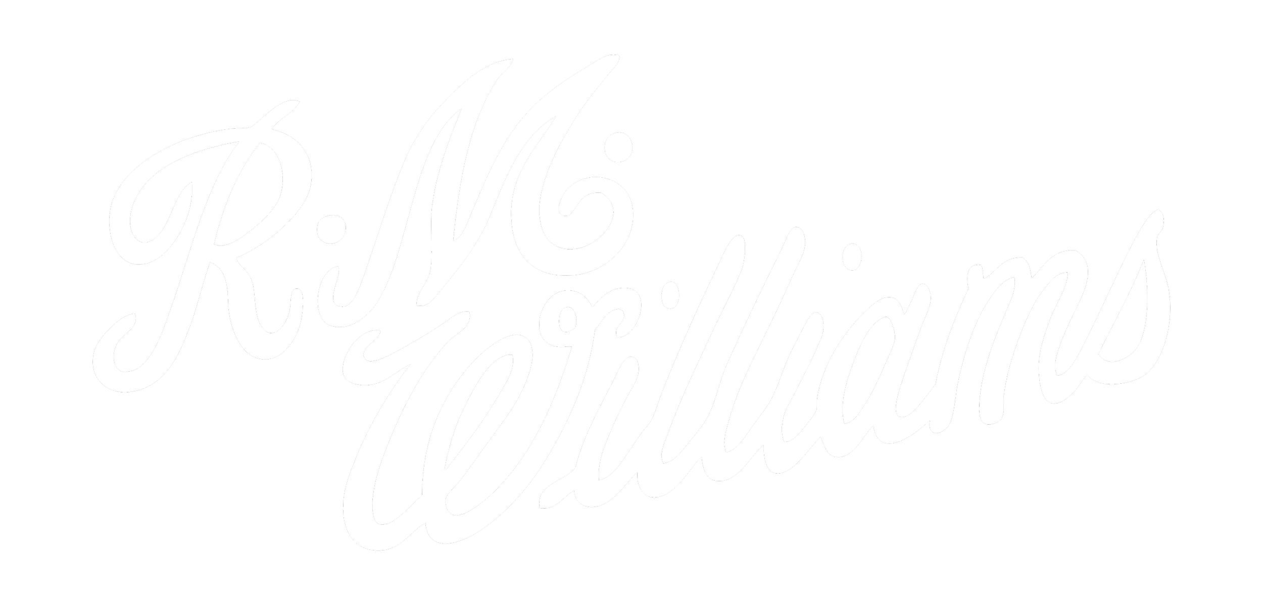 White cursive text on black background reading 'RIDE & WAVE'.