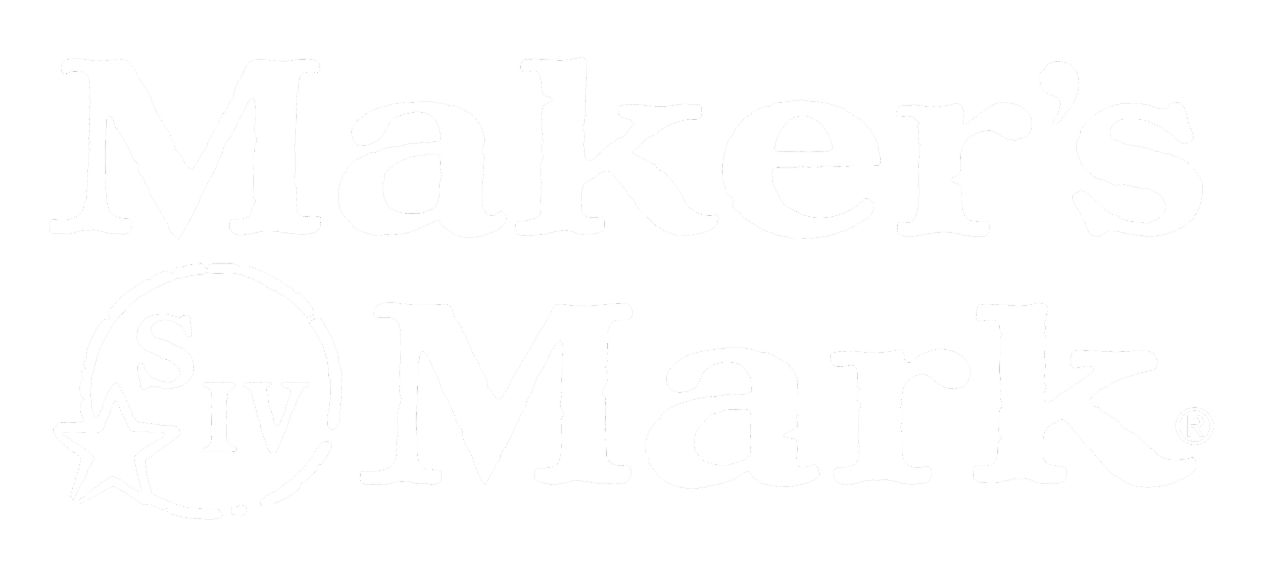 Makers Mark logo with text and star symbol