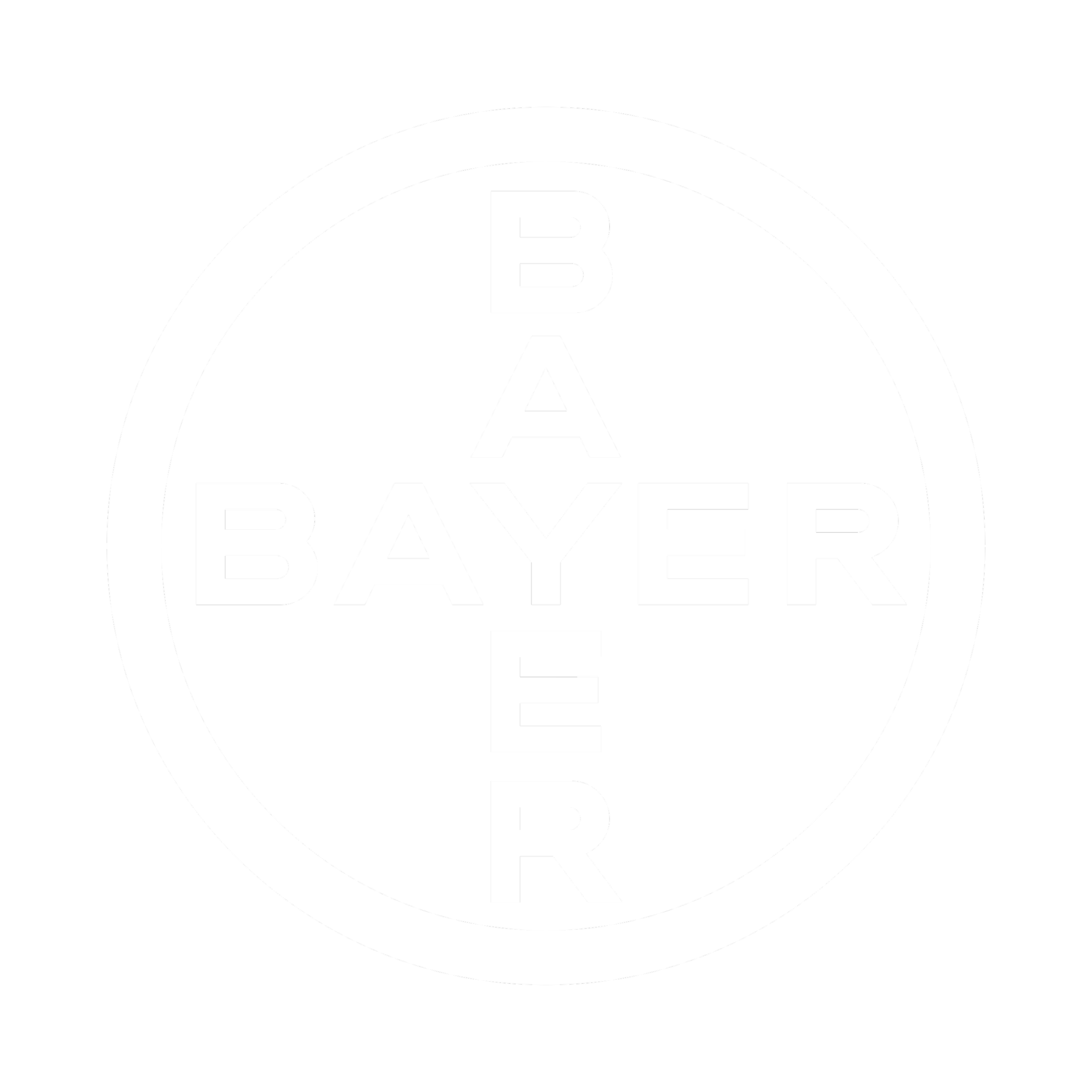 Bayer logo in circular design with black background and white text.