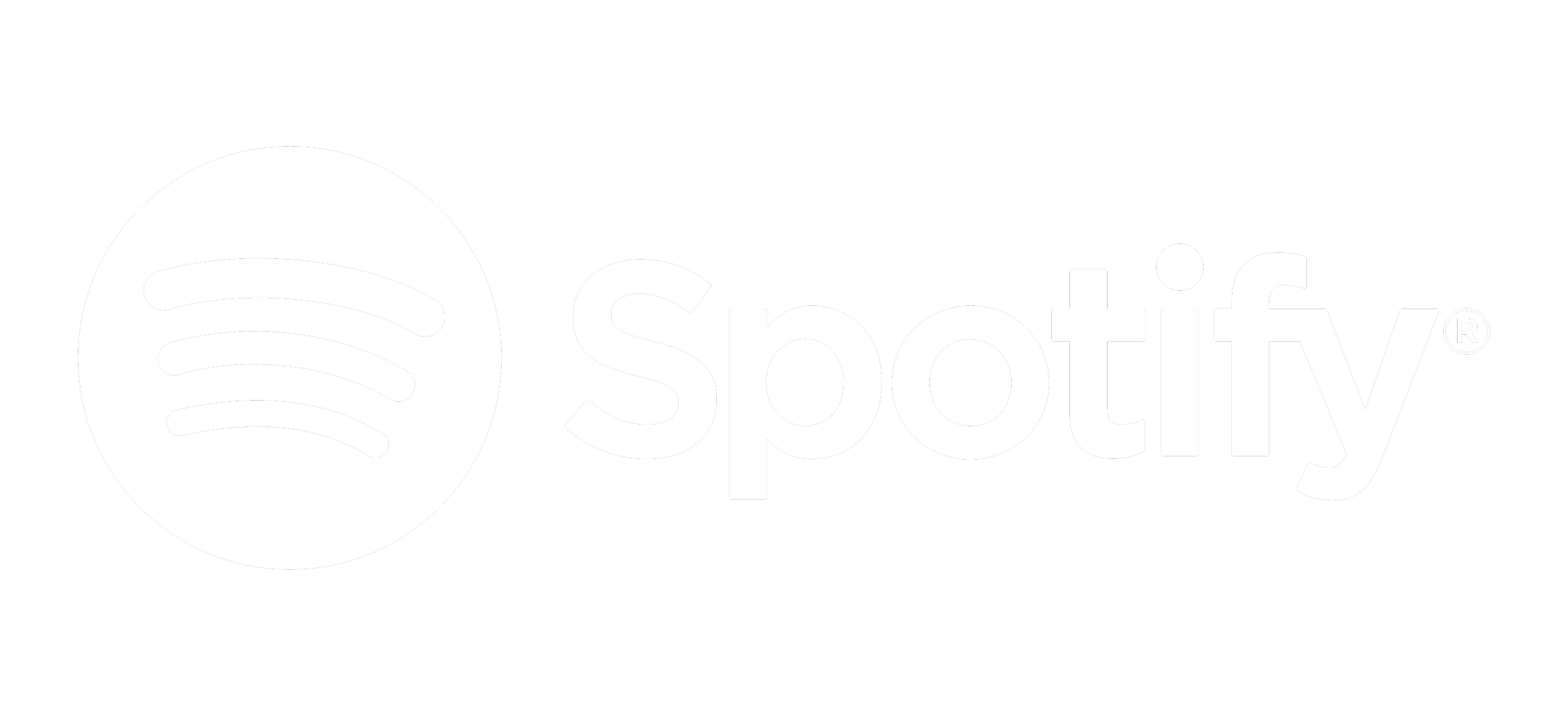 Spotify logo with black background and white text.