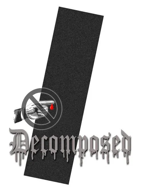 DECOMPOSED non-abrasive Blackish griptape