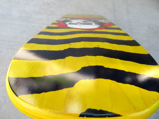 Powell Peralta Skateboard Deck Freestyle Ripper Yellow 7.39" x 27.625" with Grip 