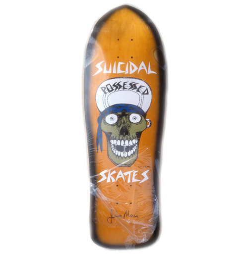 Suicidal Skates Punk Skull ORANGE (Jim Muir Autographed)