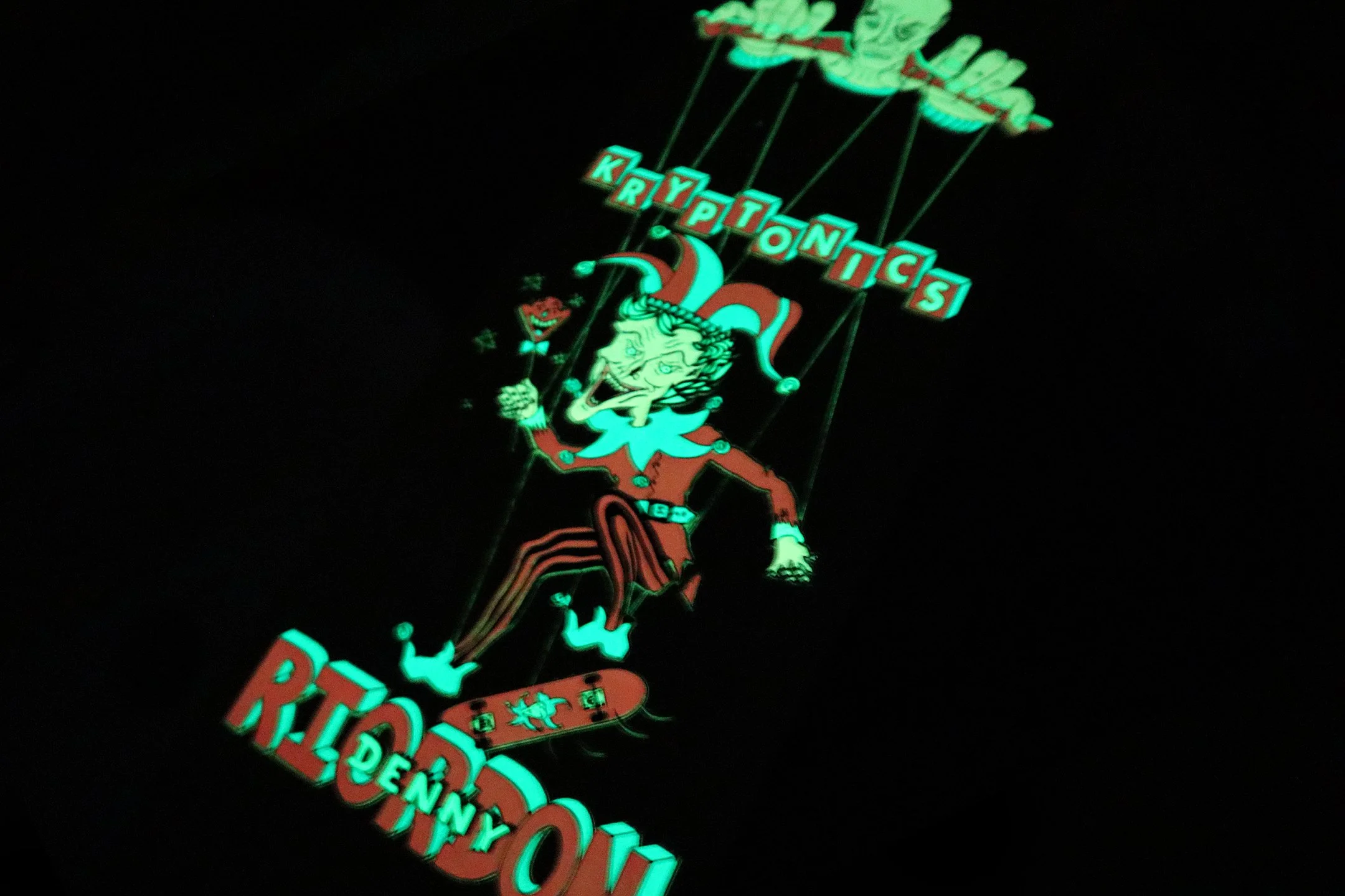 KRYPTONICS Denny Riordon Jester Limited Edition 7.3”x28” GLOW