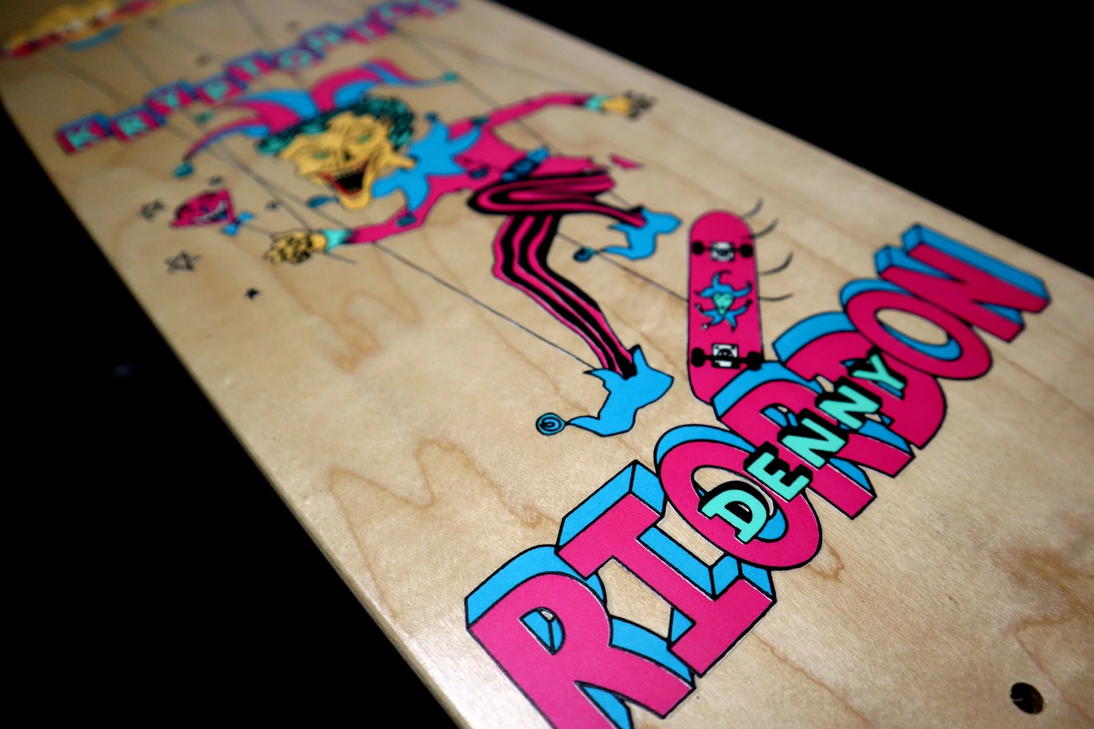 KRYPTONICS Denny Riordon Jester Limited Edition 7.3”x28” GLOW