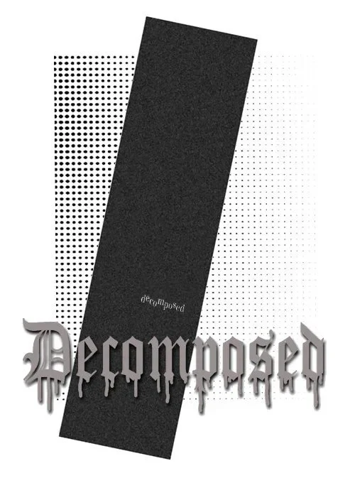 DECOMPOSED BLEM logo Blackish HOLEY griptape