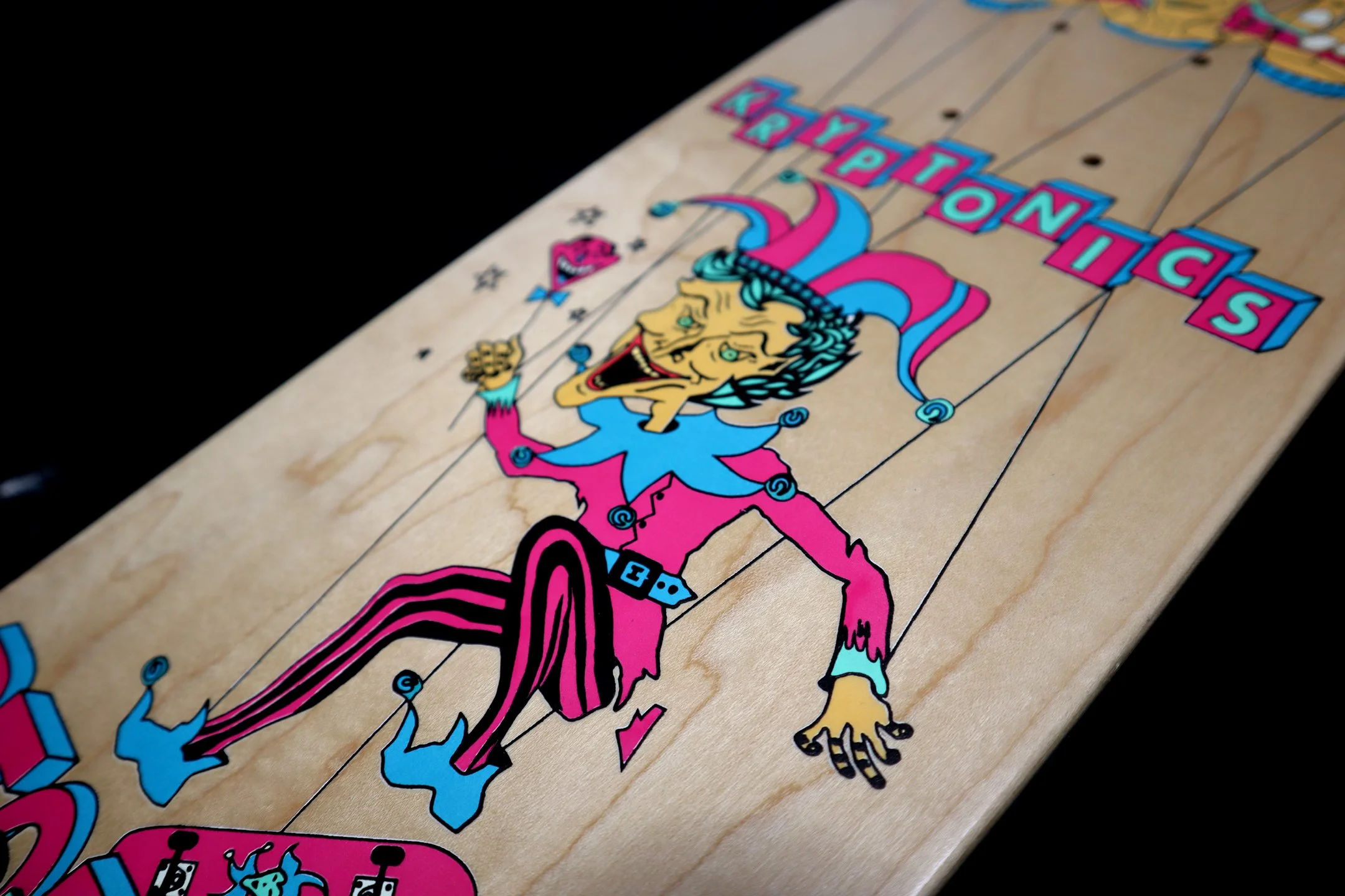 KRYPTONICS Denny Riordon Jester Limited Edition 7.3”x28” GLOW