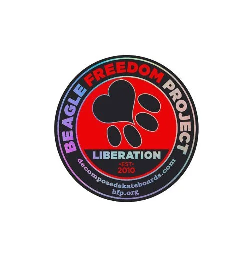Beagle Freedom Project sticker 2.25"