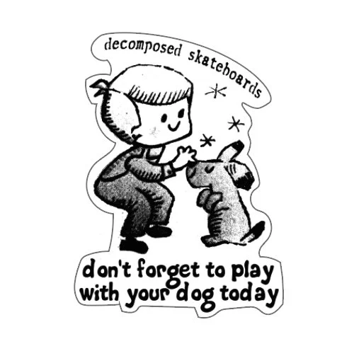 DECOMPOSED dog play 3.75"