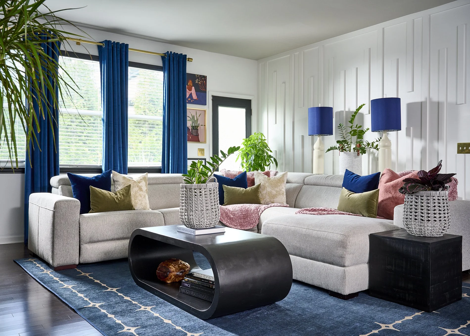 Sapphire Blush Mood - Living Room