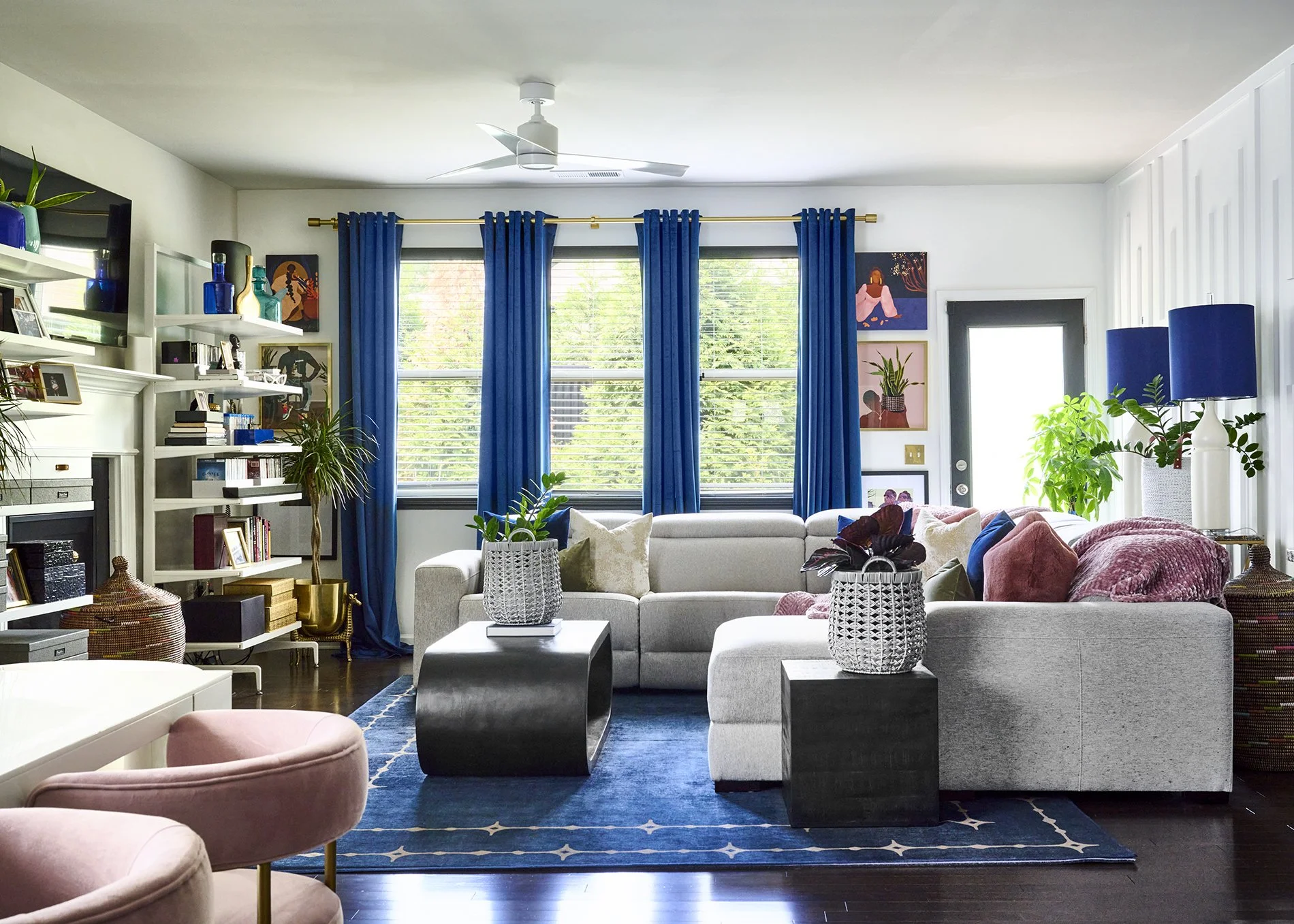 Sapphire Blush Mood - Living Room
