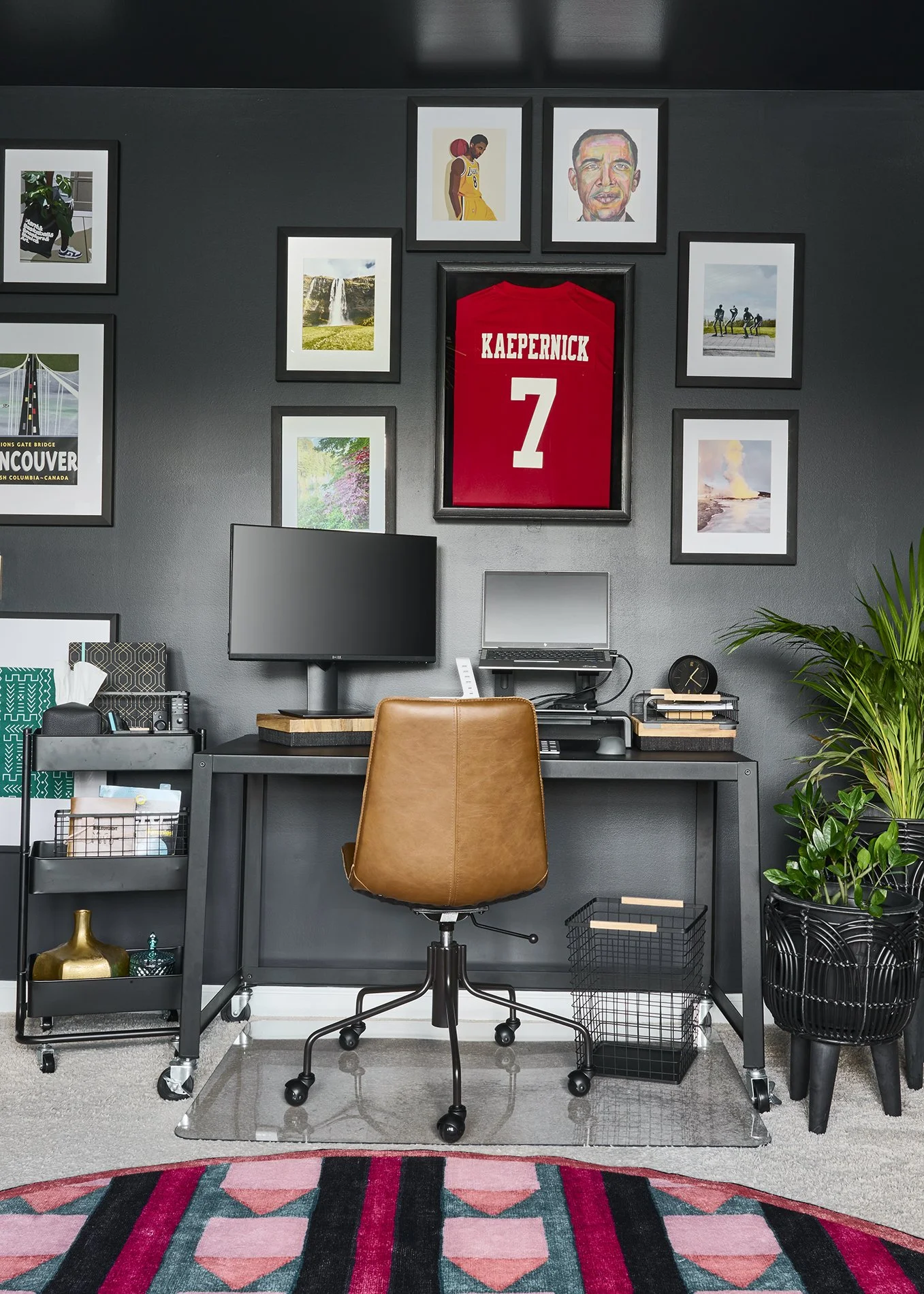 local-interior-designer-Atlanta-work-from-home-bedroom-man-cave