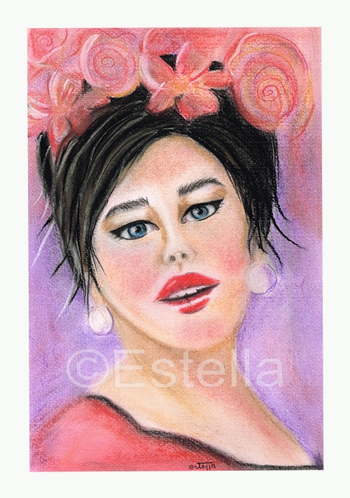 Ne - Pastel art on paper