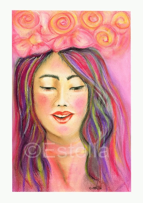 Sais - Pastel on paper