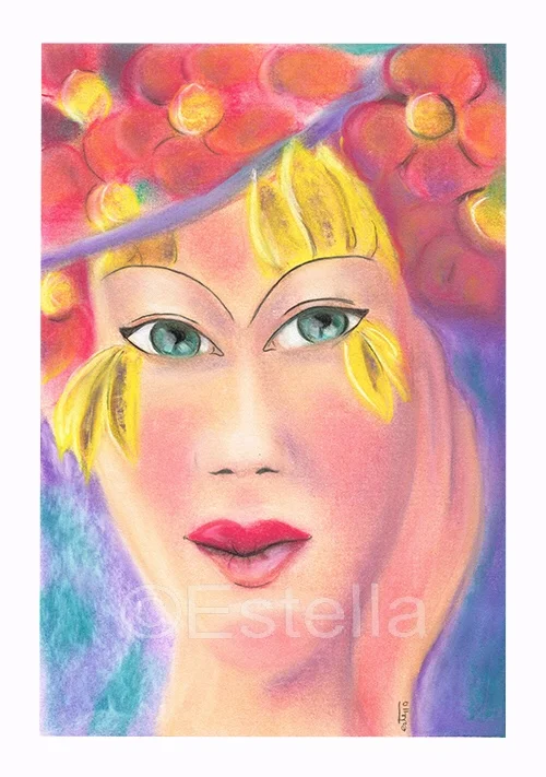 Quoi - Pastel art on paper