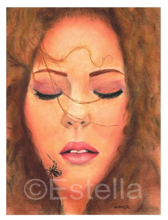 Surprise - Pastel on paper