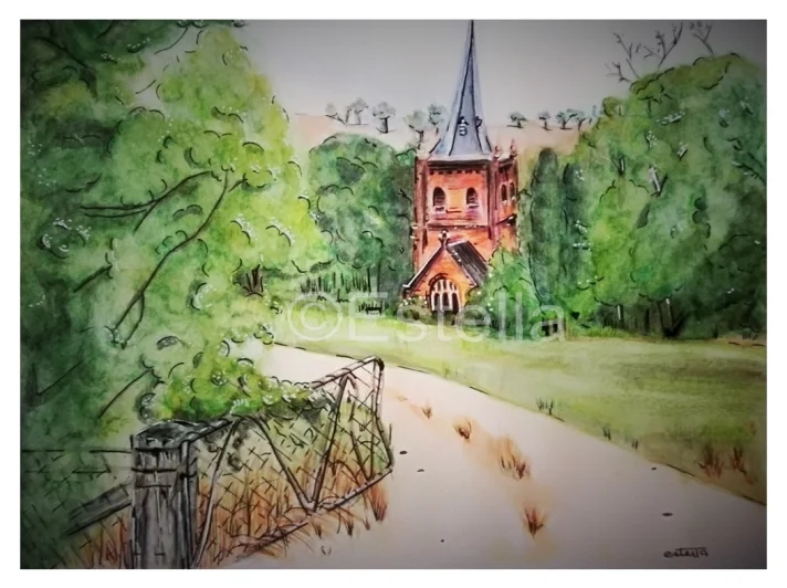 Hidden Path - Watercolour and Ink on paper