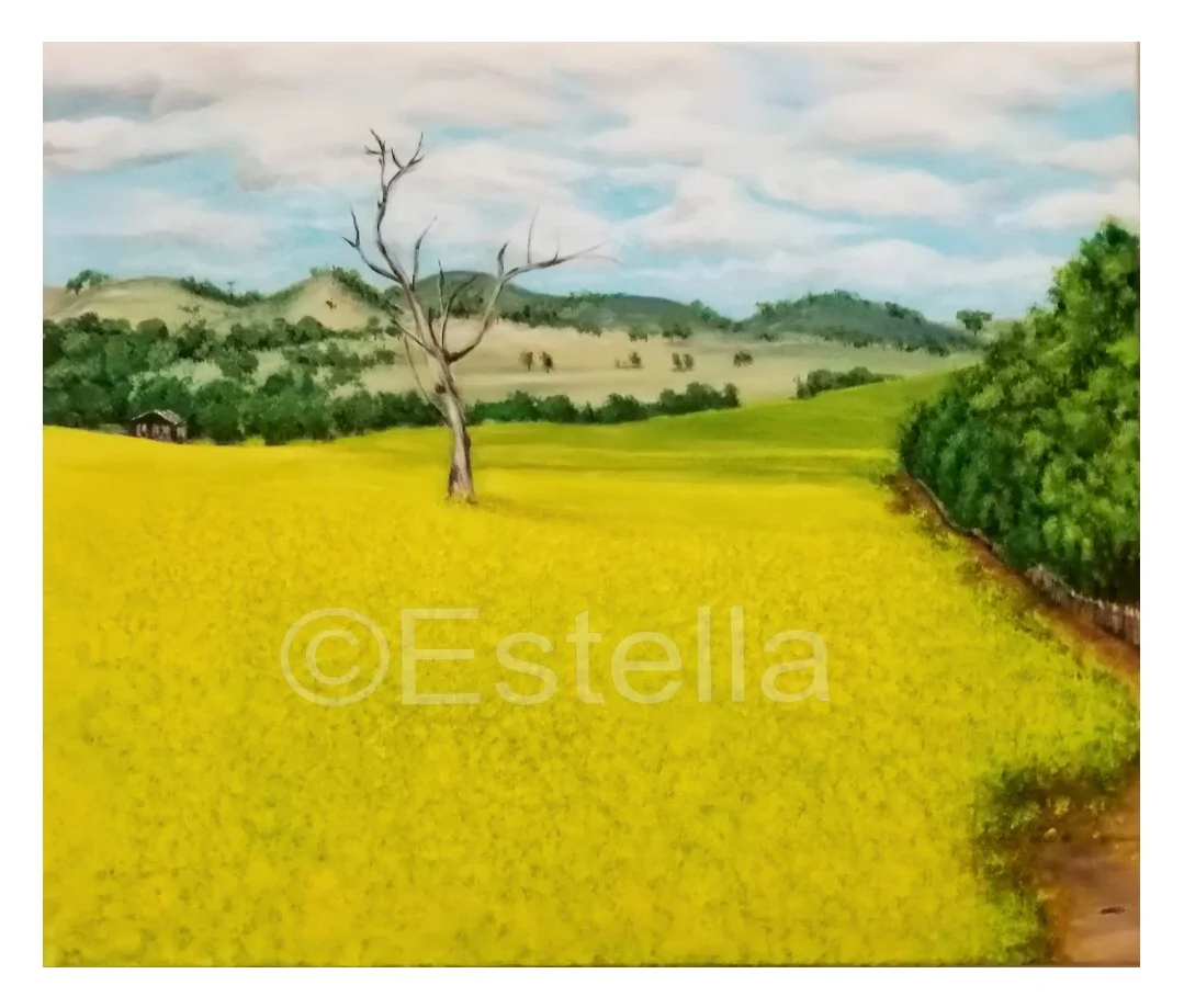 Natures Gold - Acrylic Painting on Canvas