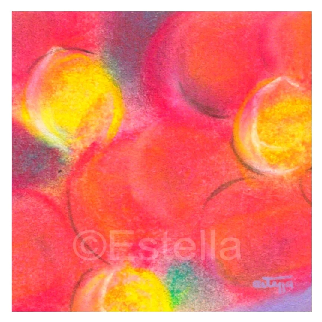 Quoi Flowers - Pastel on Paper