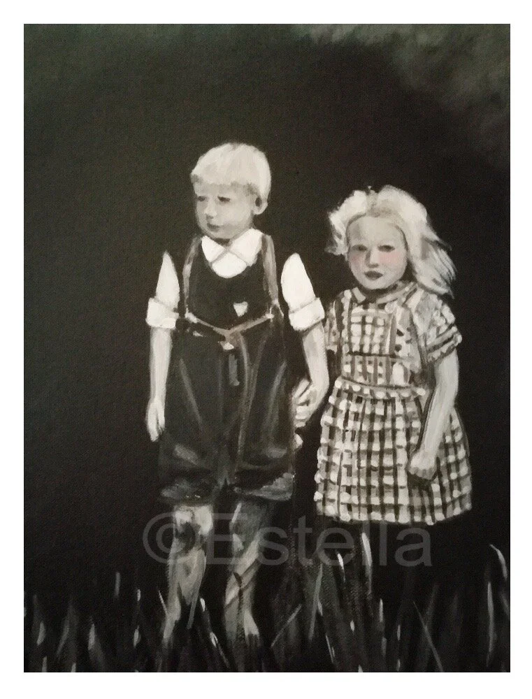 Orphans - Acrylic Painting on Canvas