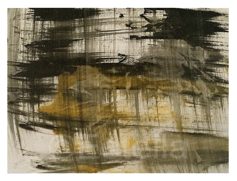 The Mask - abstract acrylic painting