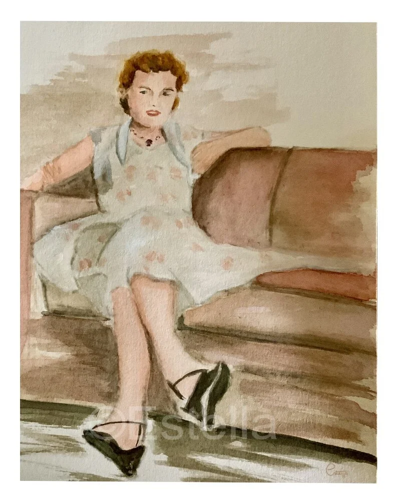 Set to lounge - Watercolour painting 