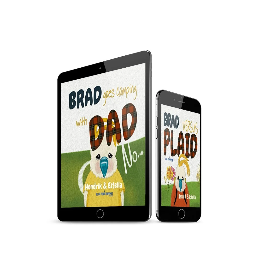 BRAD goes camping with DAD - (New Release) Blue Fork Rhymes Children’s Book Series