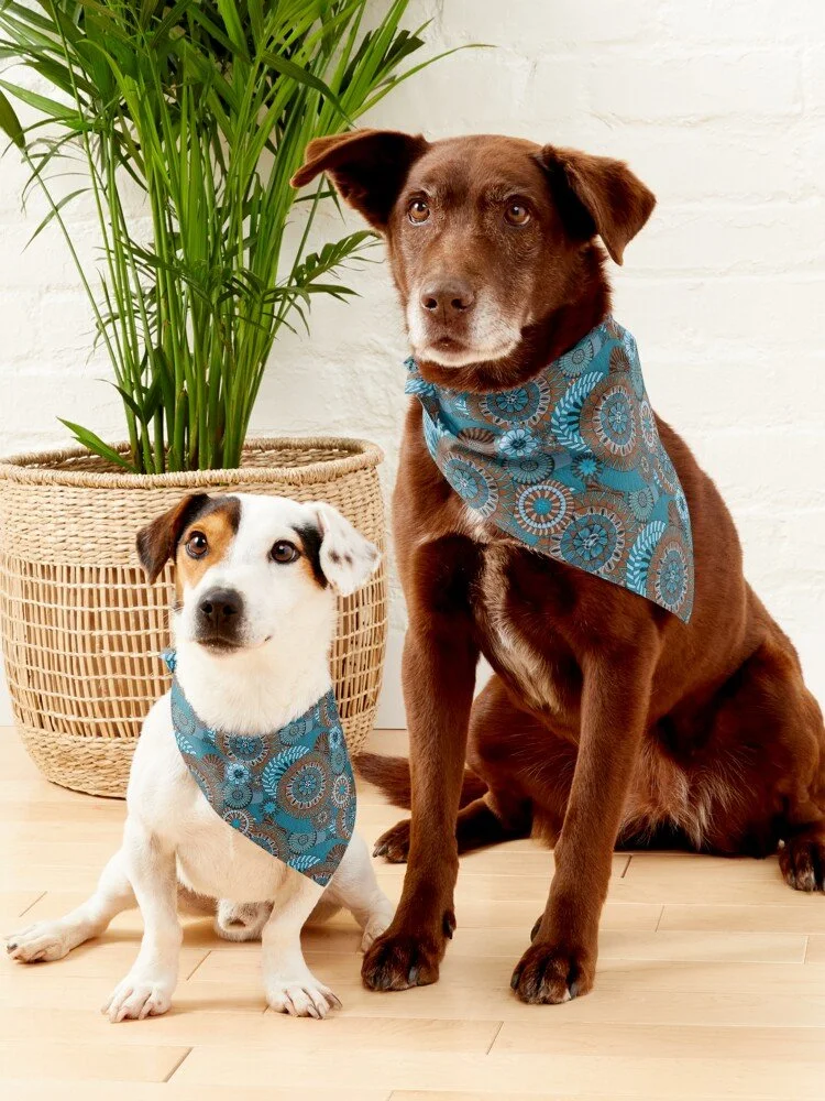 My pattern of cogs is now a bandana for dogs!