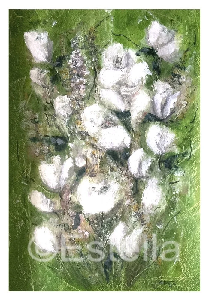 Fainting Roses -oil painting 