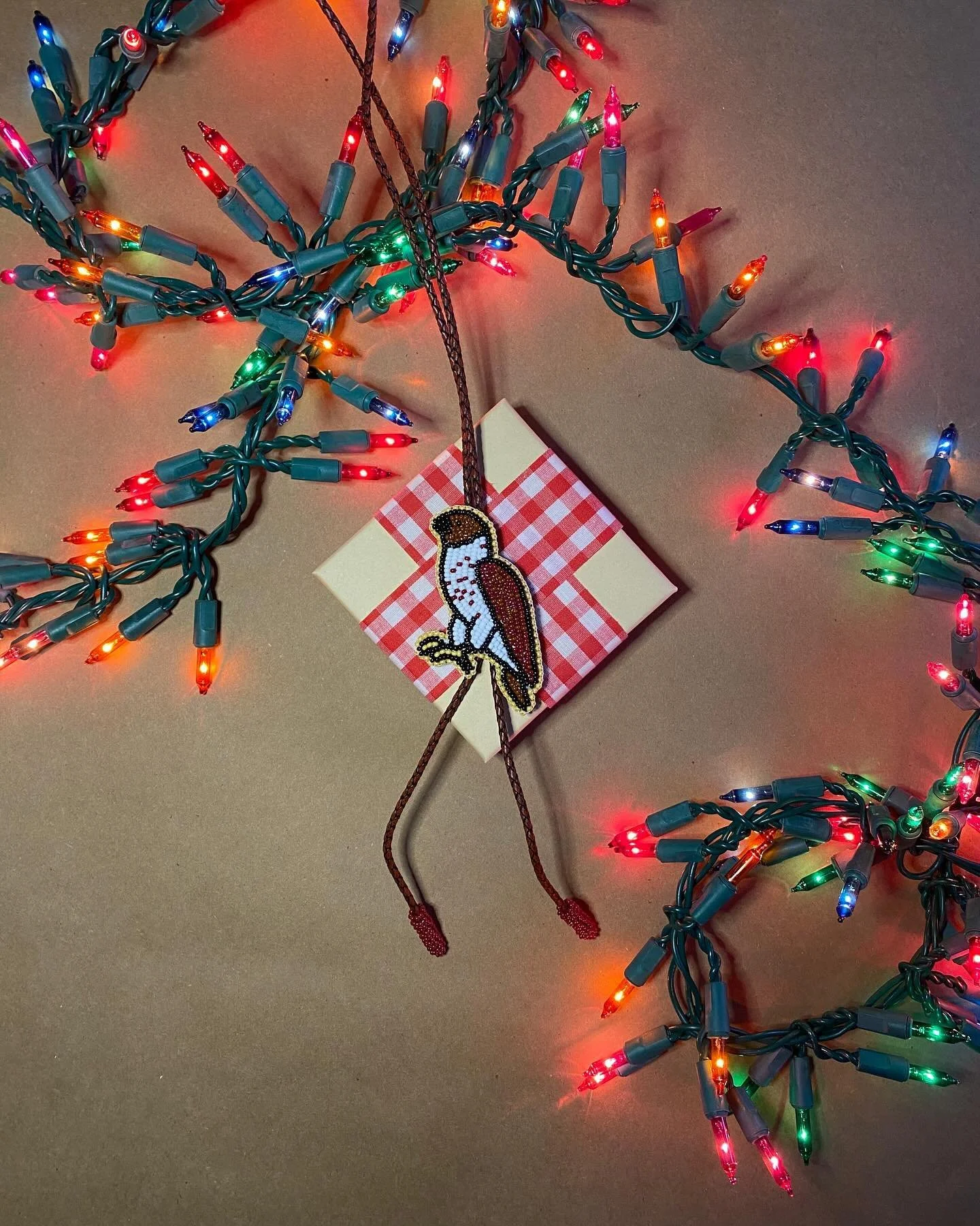 SOLD
take those blessings with you, cousin! little hawk bolo on braided leather, proceeds to charity, link in bio