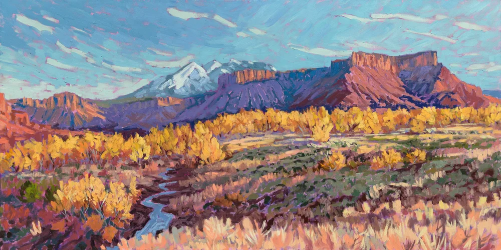 絵画 Lone Mountain Zion National Park Explore Angels Landing Utah Art Print