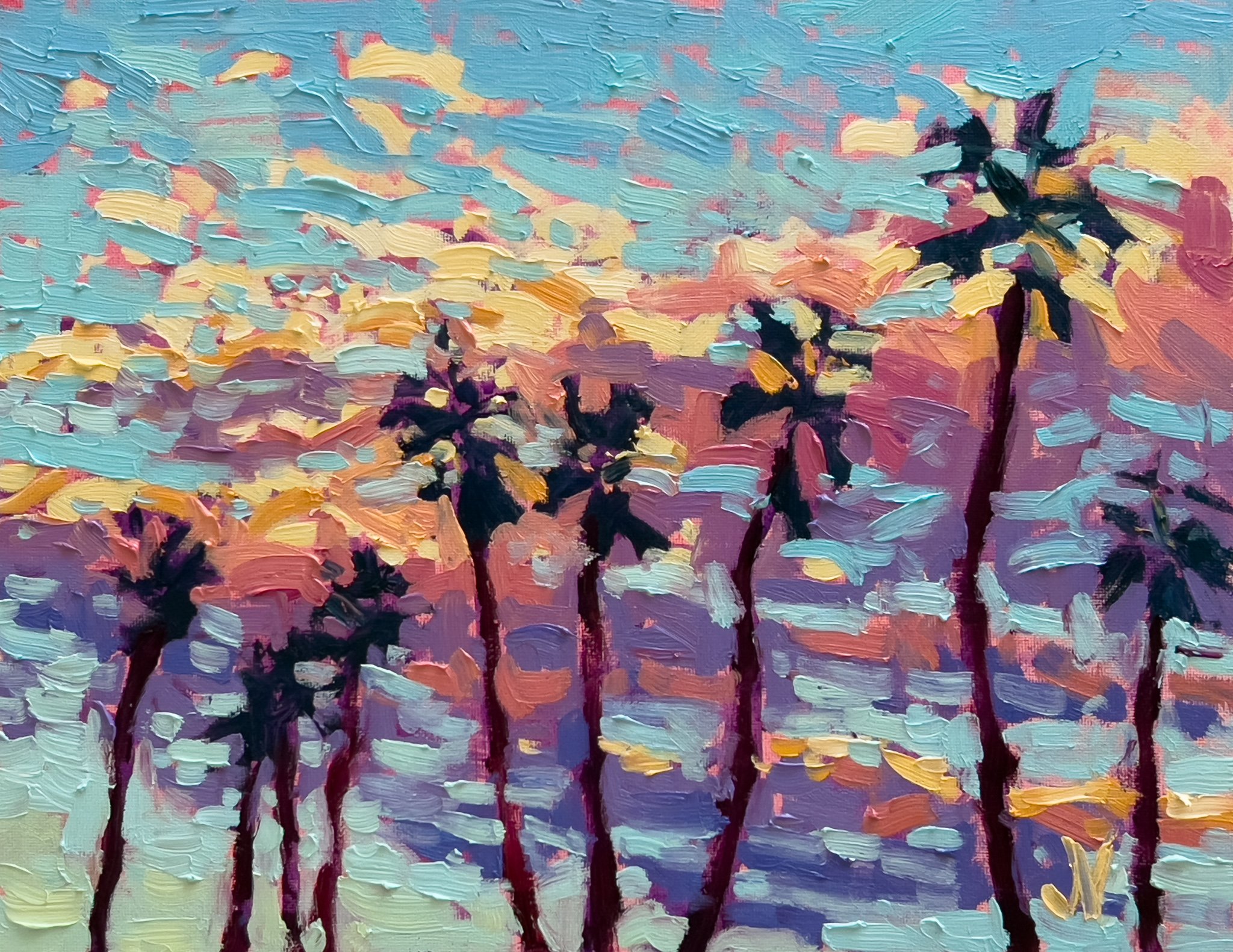 "Sunset Silhouettes" SOLD
