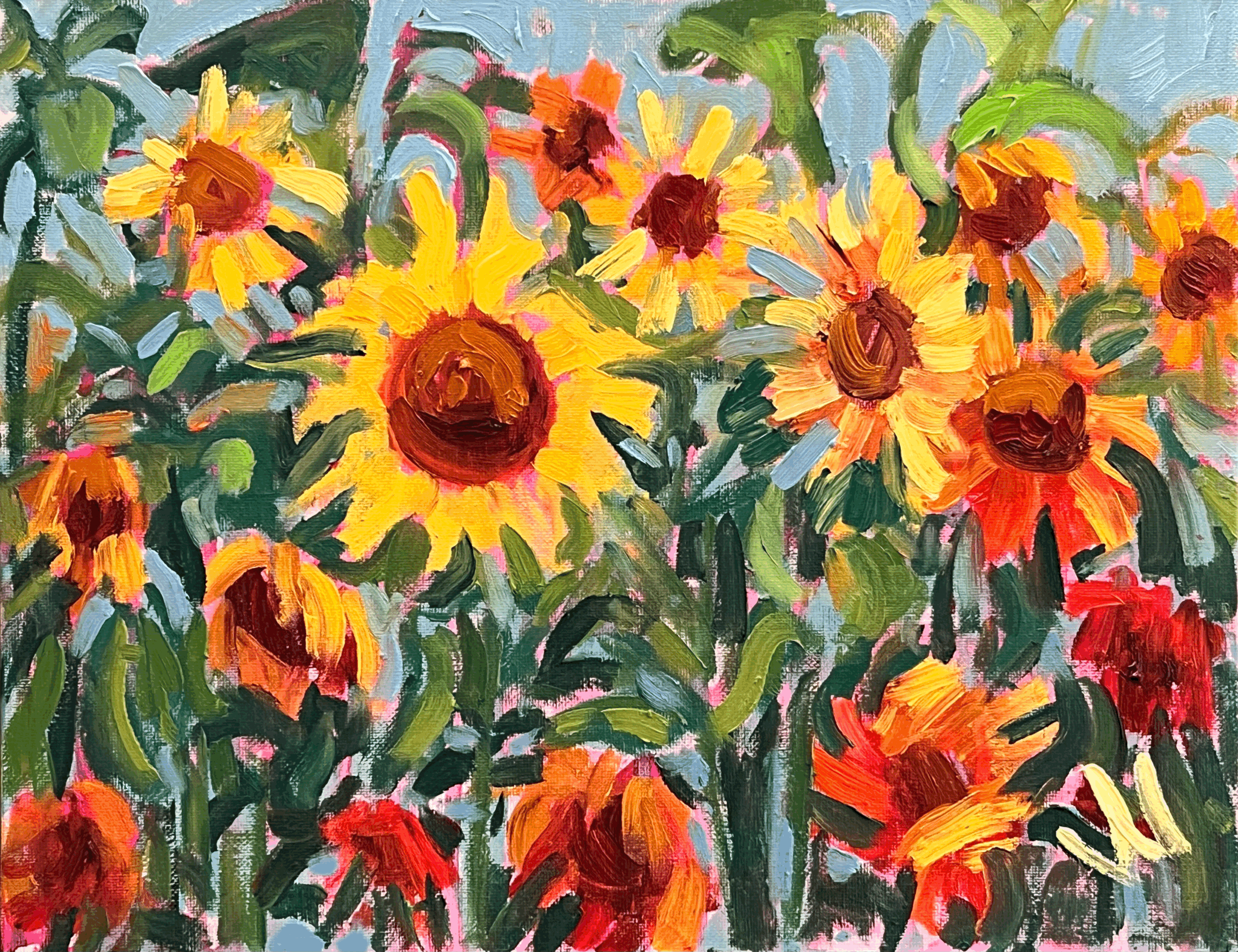 "A Sunflower's Stare" SOLD