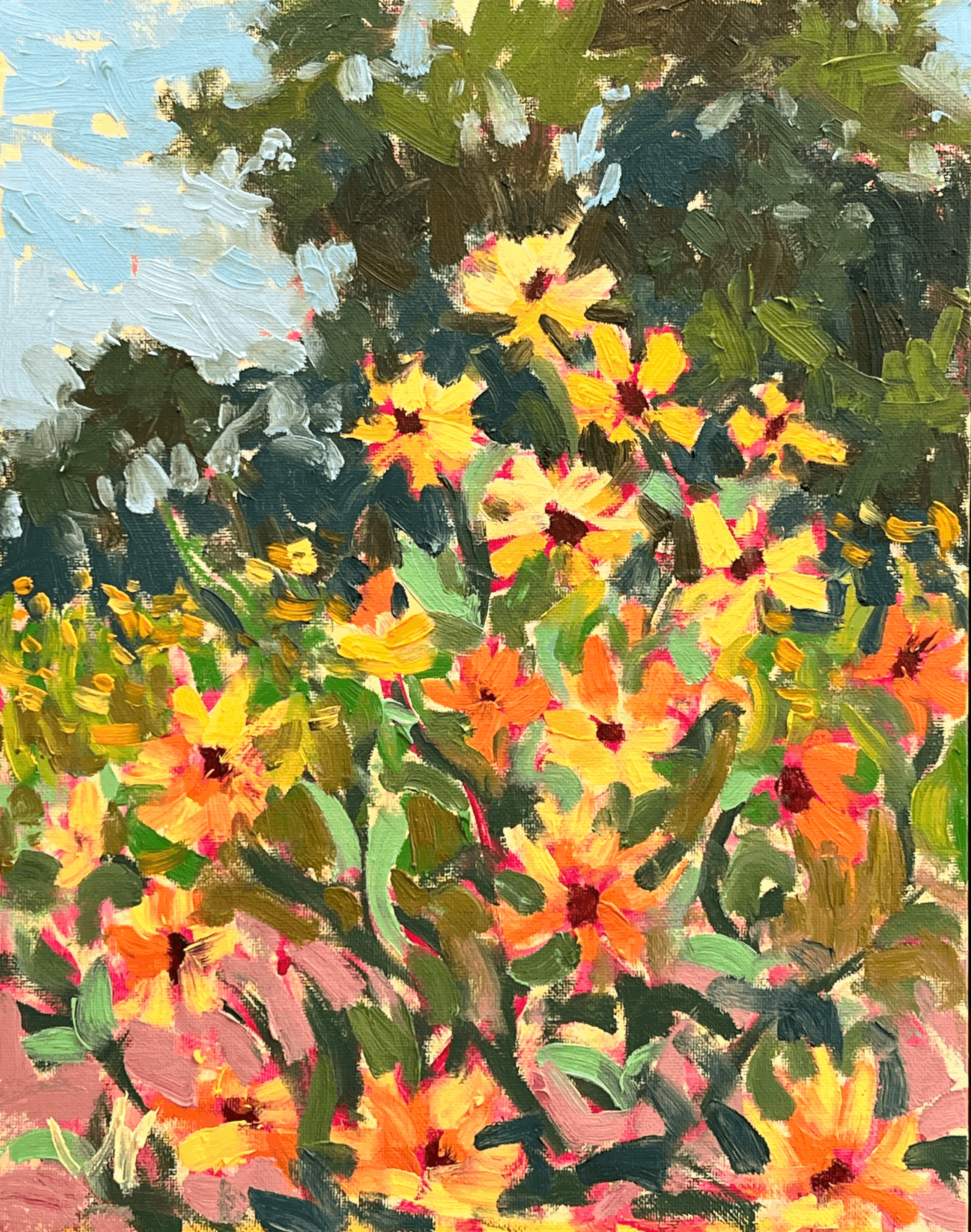 "Roadside Sunflowers"