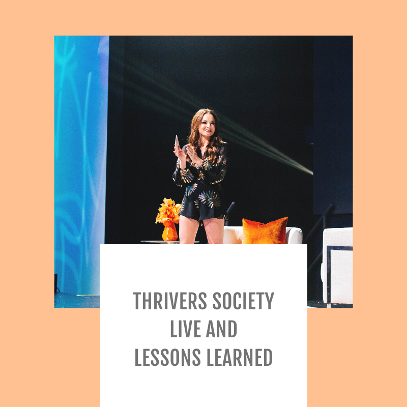 Episode #111-Thrivers Society Live  and Lessons Learned