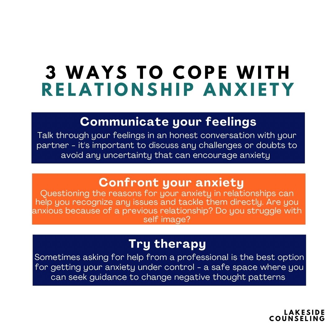 When you care about something, it's normal to worry about it from time to time

Relationships are no different.

Here are 3 tips to give you a helping hand 💙

If you're looking for online therapy and are in the state of Wisconsin, Florida, Connectic