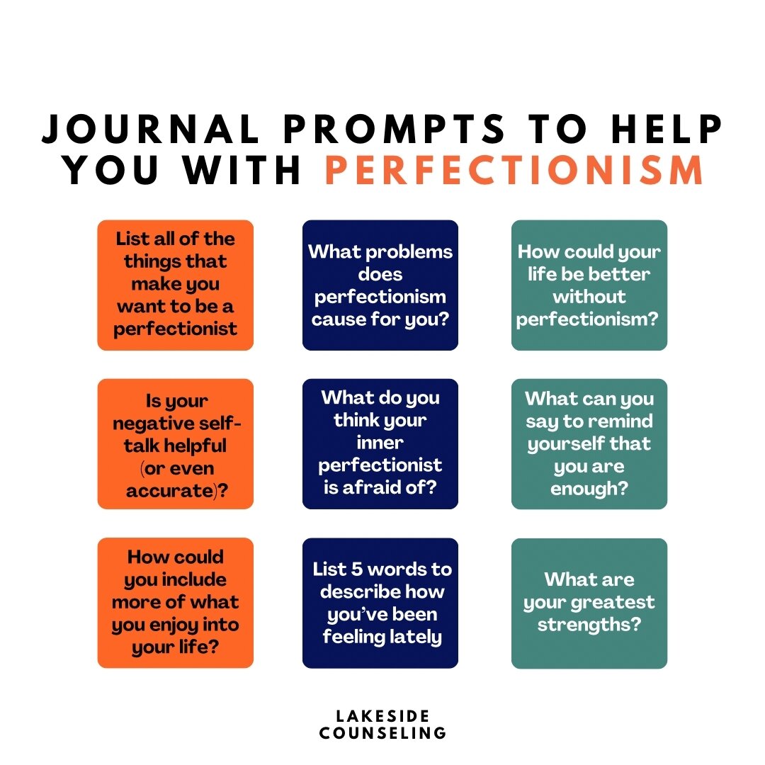 Time to open that journal!

If you struggle with perfectionism, today&rsquo;s journal prompts are for you 💙

If you're looking for online therapy and are in the state of Wisconsin, Florida, Connecticut, Michigan, or even internationally - Please go 