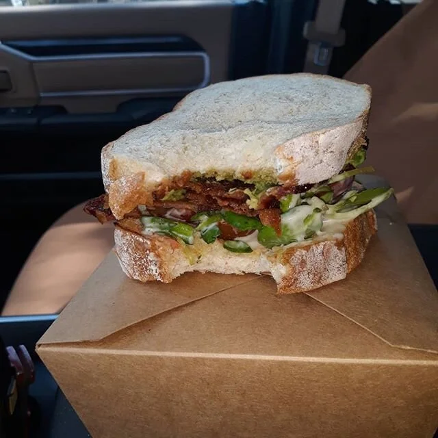 Some to-go goodness form Rosemary herself. BLT's make me urn for summertime. Thanks for the order of kale . See you Wednesday!