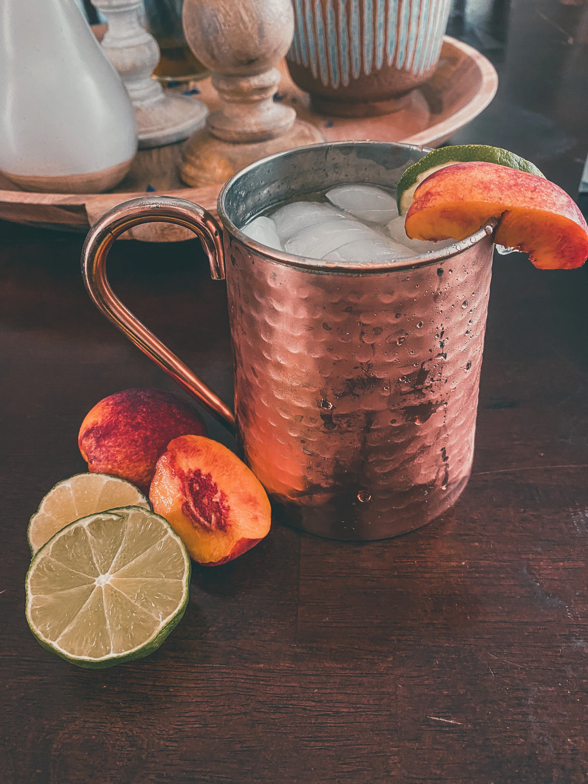 Happy Hour: Grilled Nectarine Mule