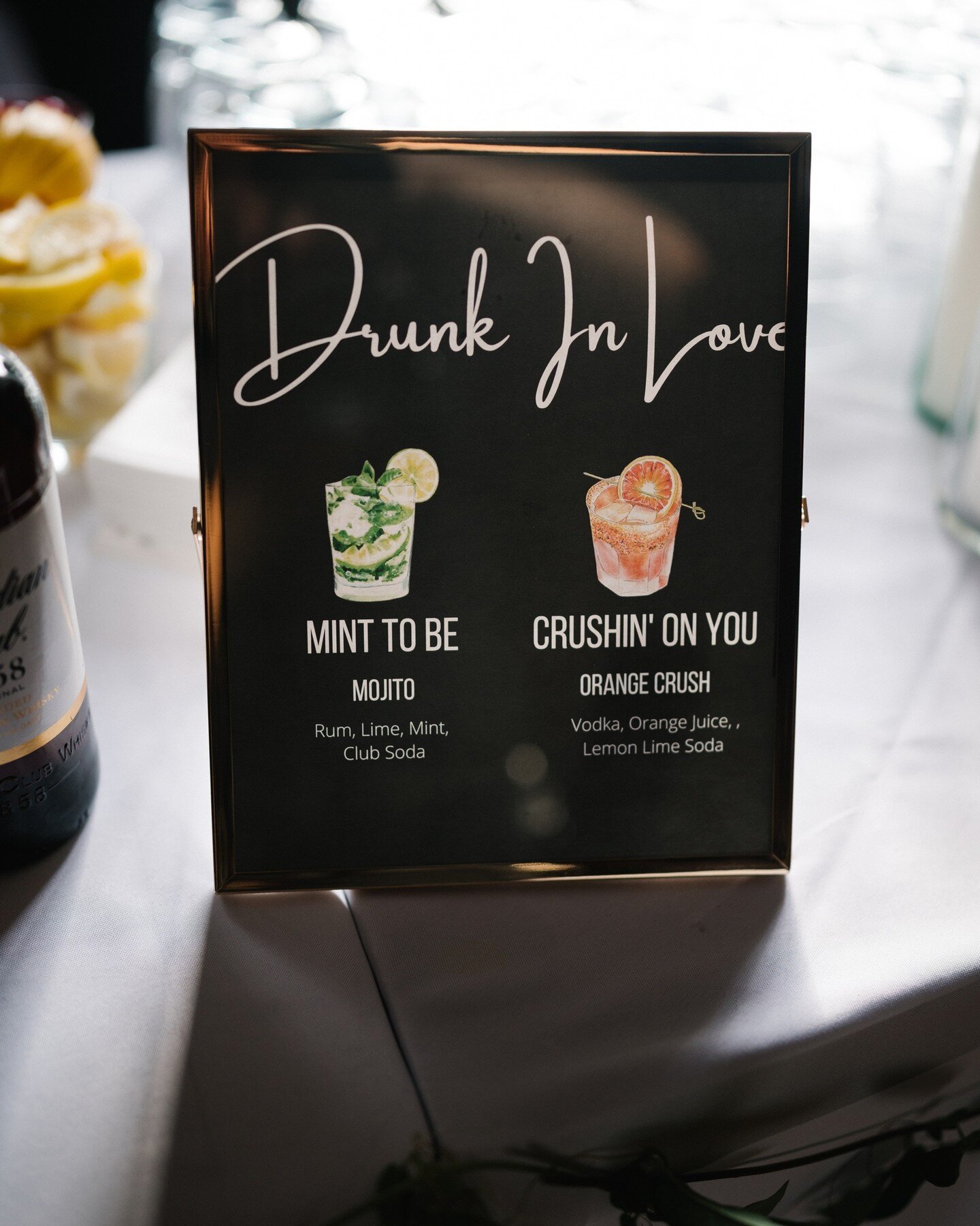 It&rsquo;s the Beyonce quote for me&hellip; 😍

Signature drinks are a cute way to add a small personal touch to your day. You can also offer beer and wine only, plus signature cocktails as a way to cut down on bar costs by not offering other liquor 