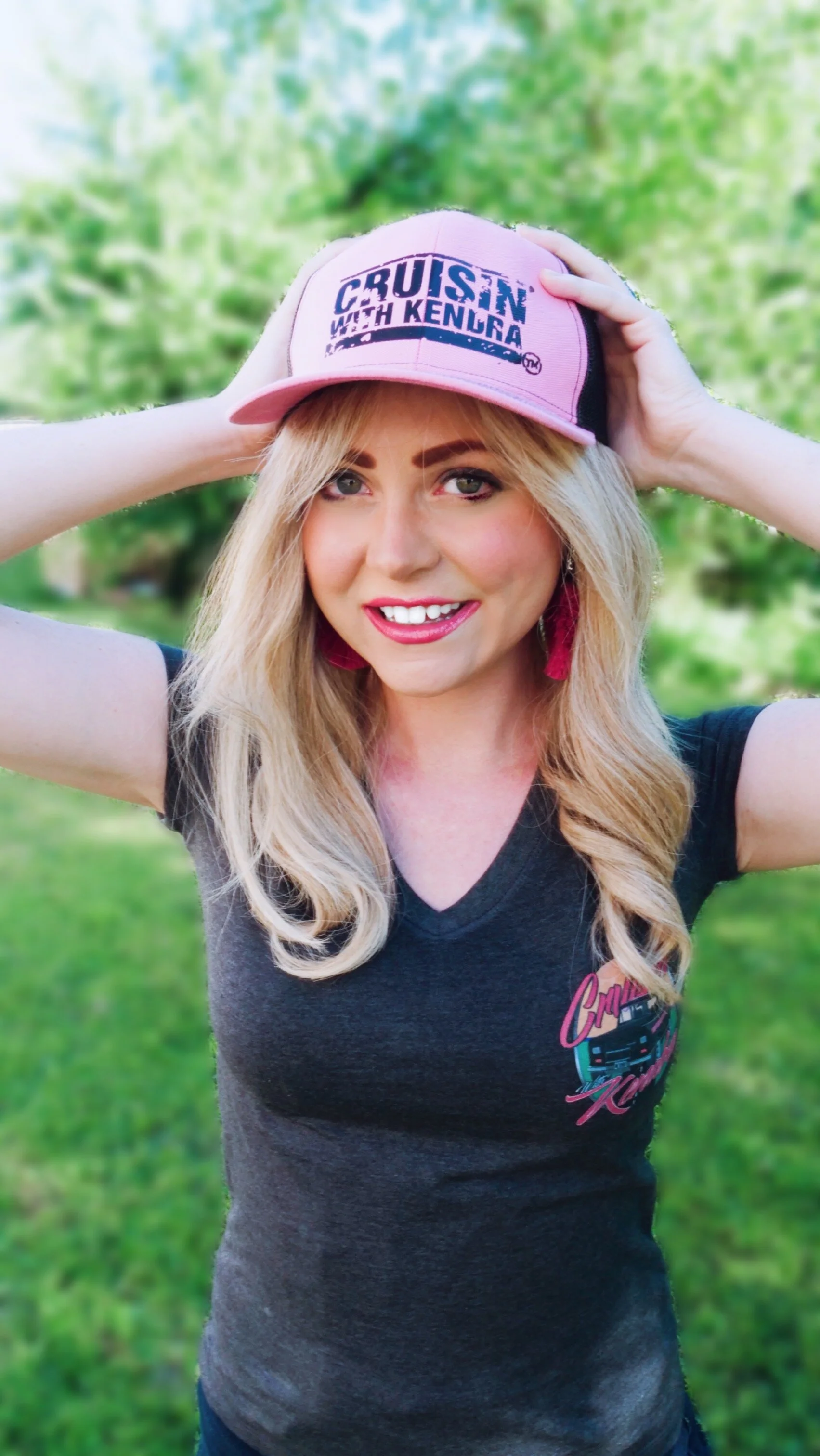 Woman's Trucker Hat: Cruisin With Kendra 