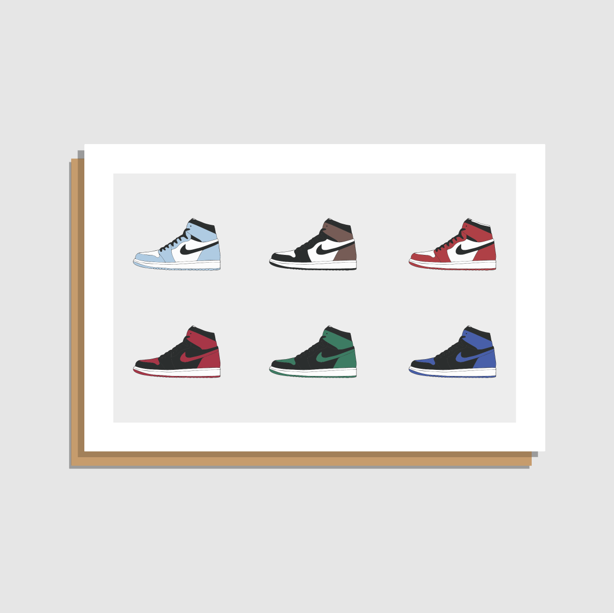 Sneakers Greeting Card — JU + DESIGN
