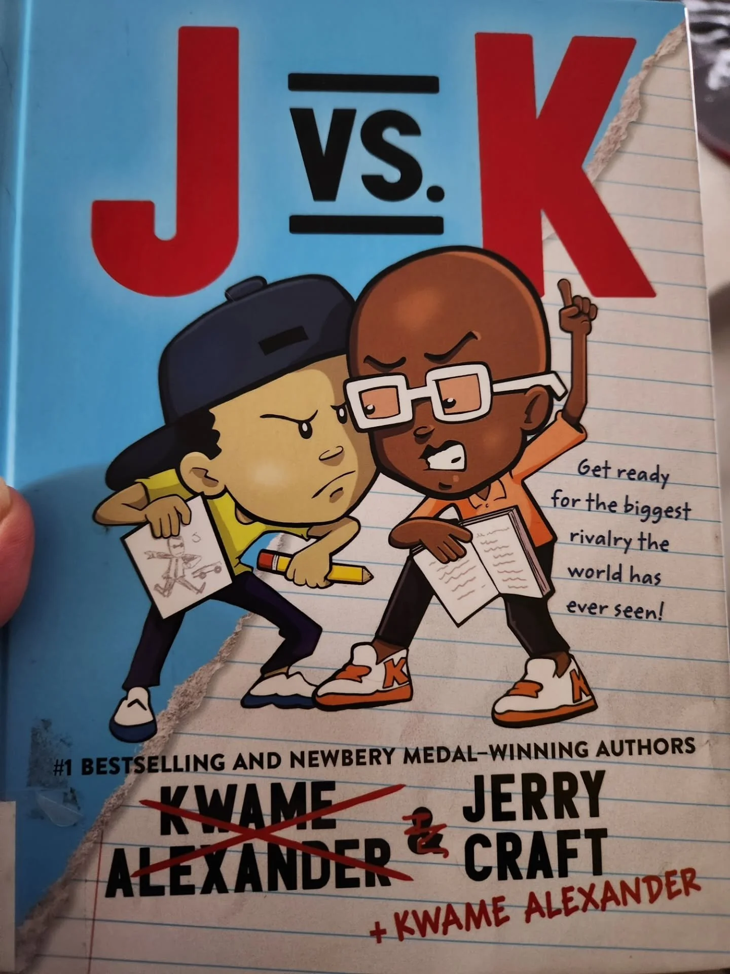 Y'all! I got a little behind so now it's a race to the finish. I set my goal this year at 165 books, and I'm at 160 today.  You know what that means? Yes...lots of middle grade books. So far this week I've read J vs K, by @jerrycraft and @kwamealexan