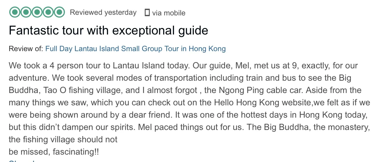 Check out our tours on trip advisor
