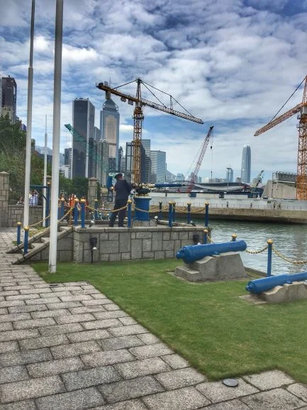 Noon day gun salute in your Hello Hong Kong walking tour