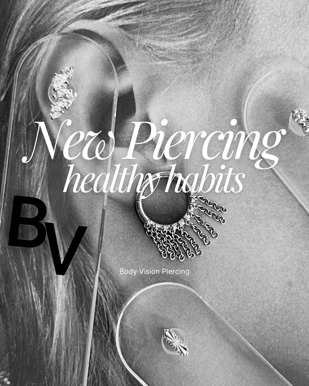 A stunning new piercing deserves the best care! Follow these tips to keep your piercing in perfect shape ✨