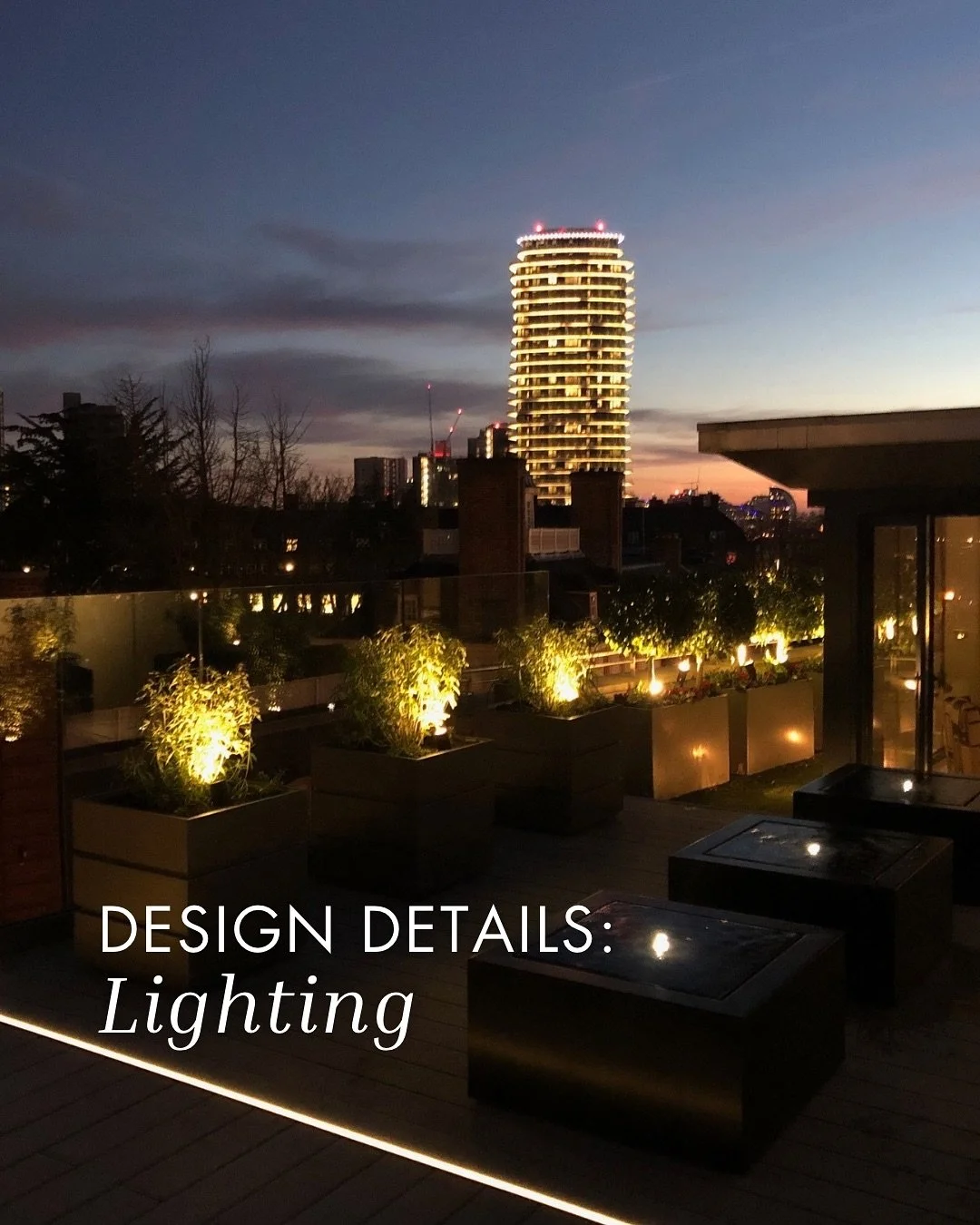Whether highlighting the architectural structure of a specimen tree, tying the garden&rsquo;s nightscape into distant city lights beyond, or creating intimate pockets of warmth for evening entertaining, lighting has the power to set the entire mood o